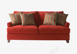 沙发免扣实物图红色沙发高清图片
