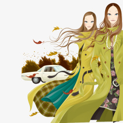 国外长发美女素材