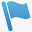 蓝色的小旗icon图标png_新图网 https://ixintu.com flag 小旗子 旗帜