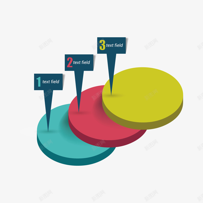 彩色数字分类图png免抠素材_新图网 https://ixintu.com 分类图 彩色圆柱 数字分类图