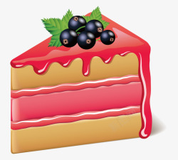 水果蛋糕矢量图素材