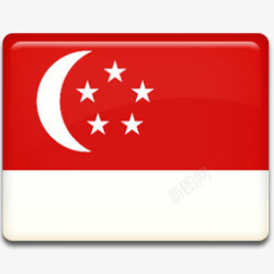 国旗新加坡最后的旗帜素材