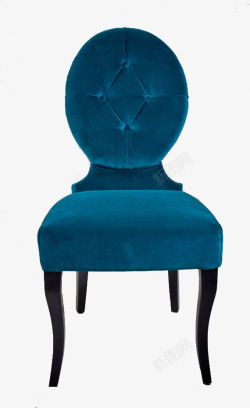 蓝绿色复古装饰单人沙发素材