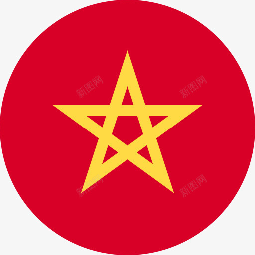 摩洛哥图标png_新图网 https://ixintu.com 世界 国家 摩洛哥 摩洛哥特色 旗帜 民族