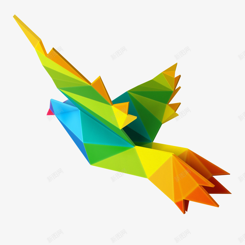 彩色的折纸png免抠素材_新图网 https://ixintu.com png图形 png装饰 三角形 彩色 折纸 装饰