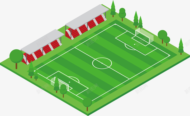 清新绿色3D足球场地矢量图ai免抠素材_新图网 https://ixintu.com 3D足球场地矢量 世界杯 比分牌 清新绿色3D足球场地 球类 矢量图设计 绿色 绿茵场 设计 运动 矢量图