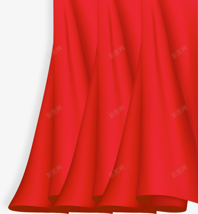 红色幕布窗帘png免抠素材_新图网 https://ixintu.com 幕布 窗帘 窗帘png素材 红色