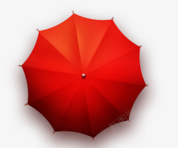 红色晴雨伞素材