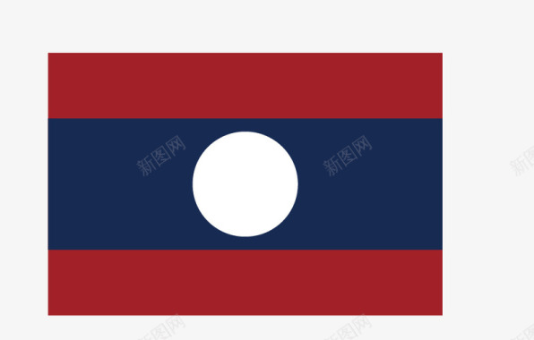 老挝国旗矢量图图标图标