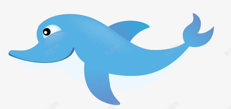 蓝色海洋可爱海豚矢量图eps免抠素材_新图网 https://ixintu.com 卡通海豚 可爱海豚 矢量海豚 蓝色海洋 矢量图