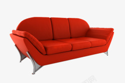 绾眴娌红色沙发高清图片