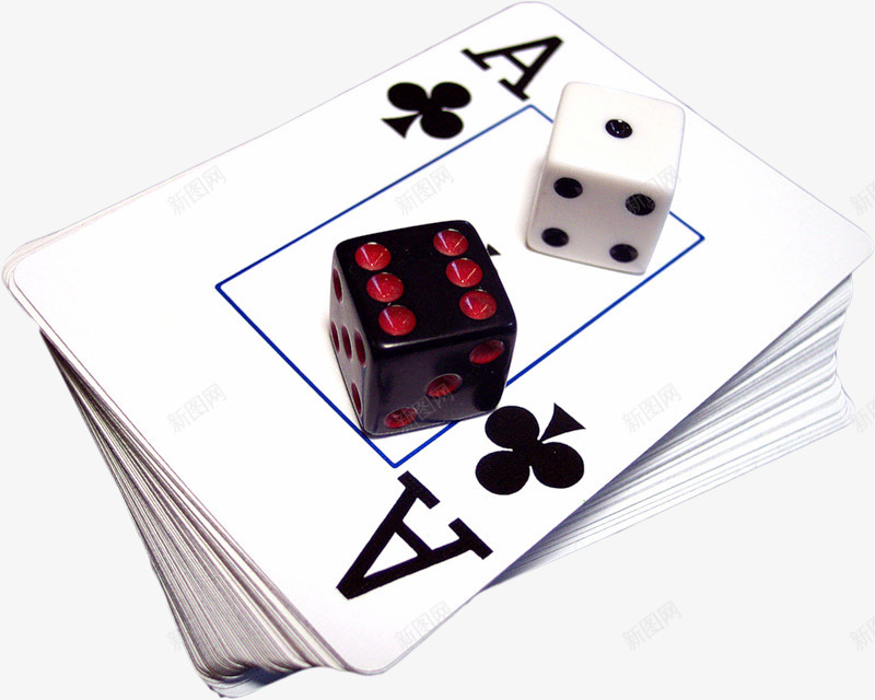 骰子和扑克png免抠素材_新图网 https://ixintu.com 扑克牌 游戏 赌博 赌博游戏 赌场