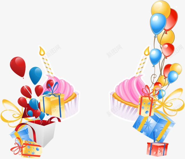 节日盛典png免抠素材_新图网 https://ixintu.com 彩色 气球 漂浮 节日 装饰