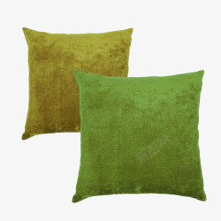 绿色枕头麻布枕头高清图片