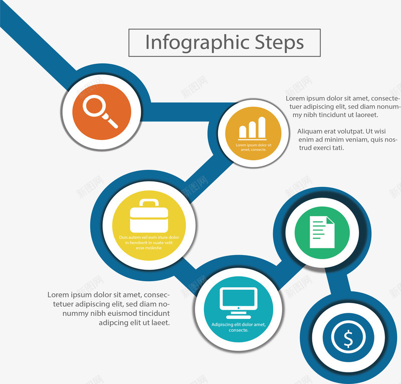 彩色滚轴流程图矢量图ai免抠素材_新图网 https://ixintu.com 分类标签 彩色图表 流程图 滚轴 滚轴图表 矢量png 矢量图