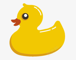 鸭子造型黄色卡通质感小鸭子高清图片