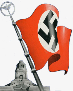纳粹旗帜与建筑素材