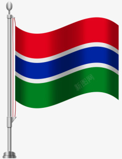 冈比亚冈比亚国旗高清图片