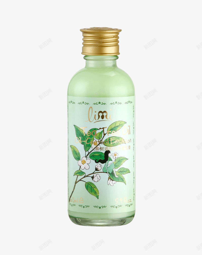 里美茶树精华乳液png免抠素材_新图网 https://ixintu.com 产品实物 化妆品 美妆 茶树精华乳液 里美
