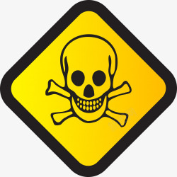 粉尘警告标示小心中毒高清图片