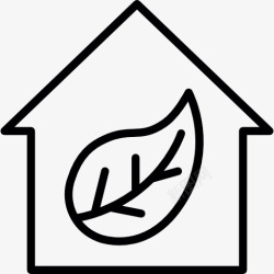 家楼生态住宅图标高清图片