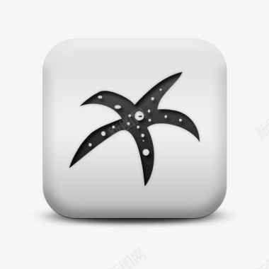 不光滑的白色的广场图标动物动物图标