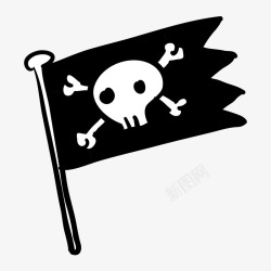 黑色海盗旗黑色海盗旗高清图片