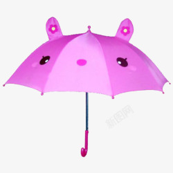 儿童伞桃色可爱儿童伞高清图片