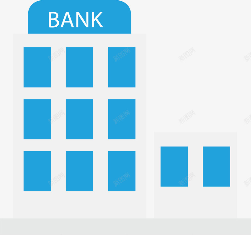 银行大楼模型矢量图ai免抠素材_新图网 https://ixintu.com bank 矢量png 金融业 银行 银行大楼 银行模型 矢量图