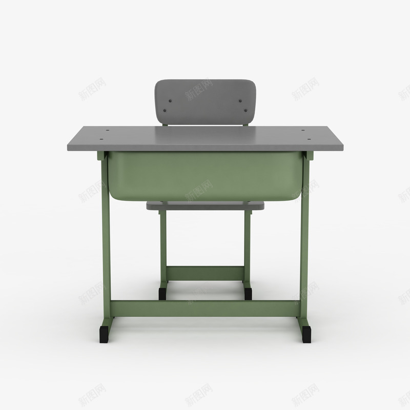 灰绿色简单学生桌png免抠素材_新图网 https://ixintu.com 学生桌 桌子 灰绿色 灰绿色简单学生桌 简单学生桌
