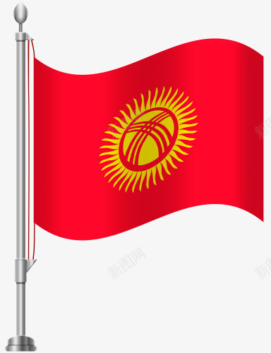 吉尔吉斯斯坦国旗png免抠素材_新图网 https://ixintu.com 吉尔 吉斯 国旗 斯坦 旗帜