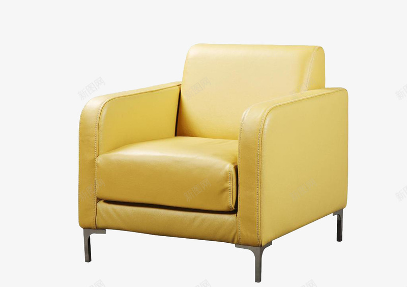 黄色沙发png免抠素材_新图网 https://ixintu.com 产品实物 懒人沙发 简约 黄色