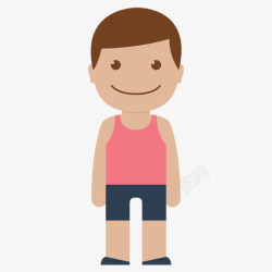 粉红衬衫小男孩小男孩粉红色的LittleBoyicons图标高清图片