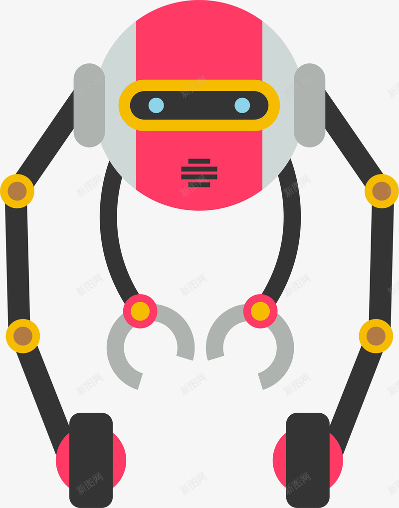 卡通手绘创意机器人png免抠素材_新图网 https://ixintu.com 卡通机器人 数码机器人 机器人 机器人卡通 科技 科技机器人 通讯科技机器人