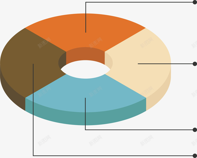 环形图数据图表png免抠素材_新图网 https://ixintu.com 分类 数据 环形图 矢量素材 统计分析