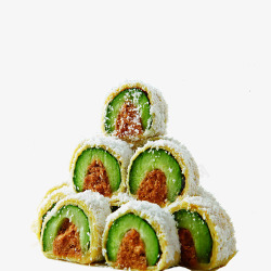 寿司制作美味的寿司点心高清图片