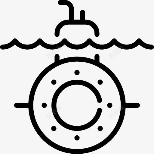 潜艇图标png_新图网 https://ixintu.com 水下 潜艇 航海 航行 运输