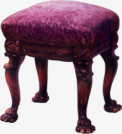 紫色沙发凳素材
