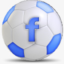 足球社交媒体网页图标facebook图标