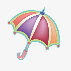 花伞卡通雨伞矢量图高清图片