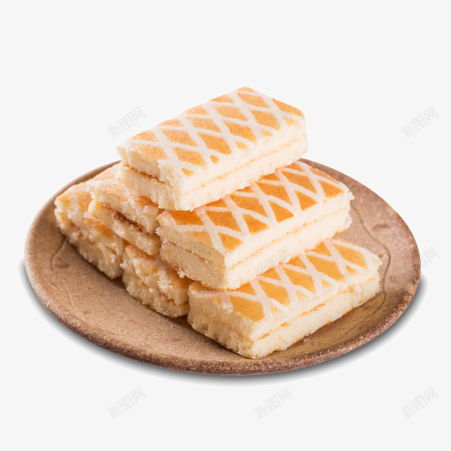盘子装着蛋糕png免抠素材_新图网 https://ixintu.com 产品实物图 甜点 糕点 蛋糕