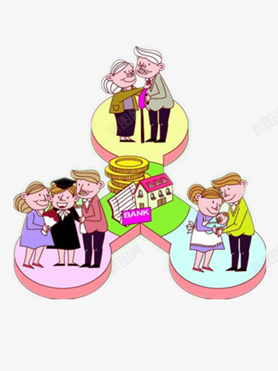 幸福一家人png免抠素材_新图网 https://ixintu.com 一家人 人偶图片 卡通 卡通图片 幸福