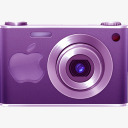 紫色数码相机图标图标