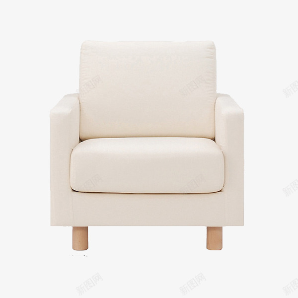 白色皮质沙发png免抠素材_新图网 https://ixintu.com 乳白 产品实物 舒适