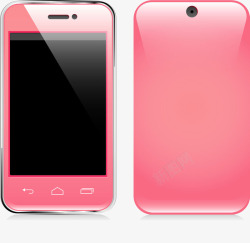 粉色智能手机素材