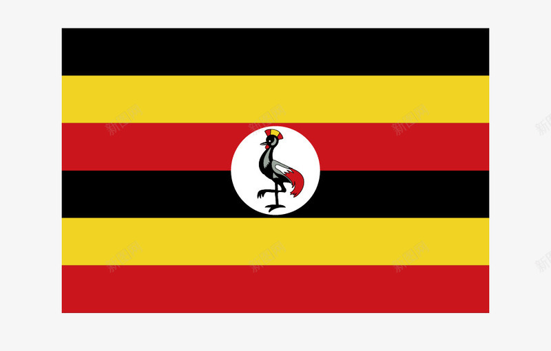 乌干达国旗矢量图eps免抠素材_新图网 https://ixintu.com 乌干达国旗 国旗 矢量国旗 矢量旗帜 矢量图