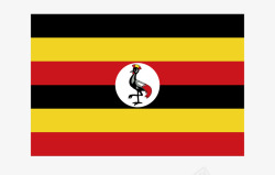 乌干达国旗矢量图素材