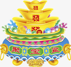 创意聚宝盆素材