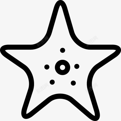 海星图标png_新图网 https://ixintu.com starfish 海星