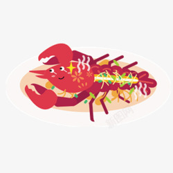 龙虾大餐素材